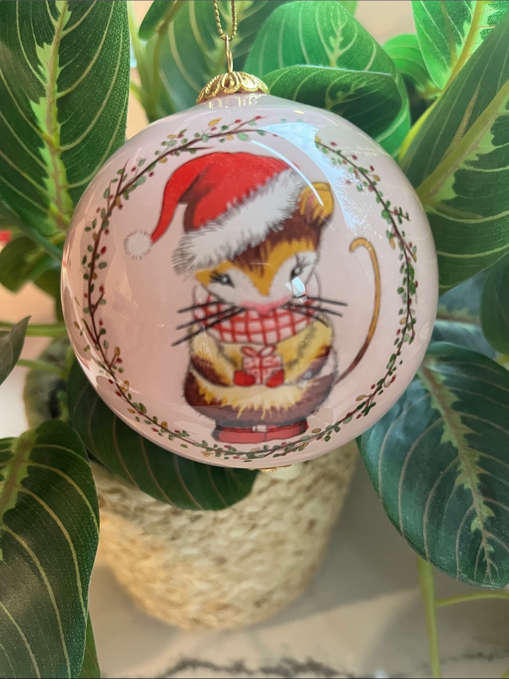 🐭 Festive 2022 Pier 1 Li Bien Mouse Ornament-